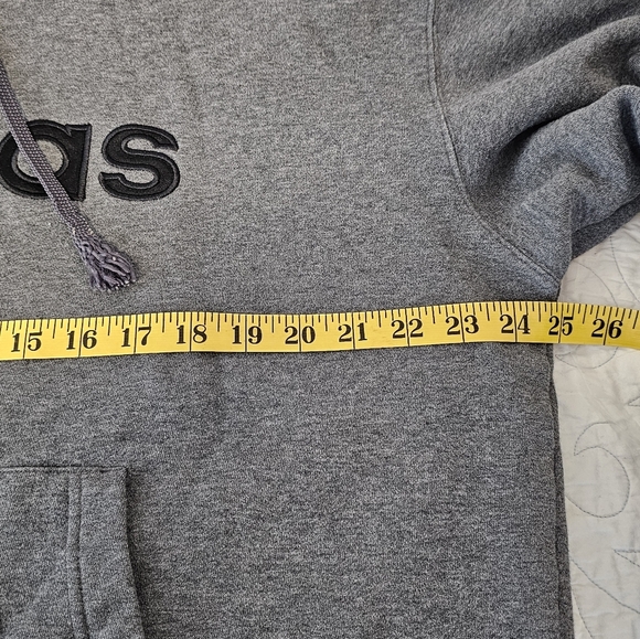 Adidas Men's Gray 2005 Vintage Hoodie Men's Size Large *See flaws - Picture 3 of 10